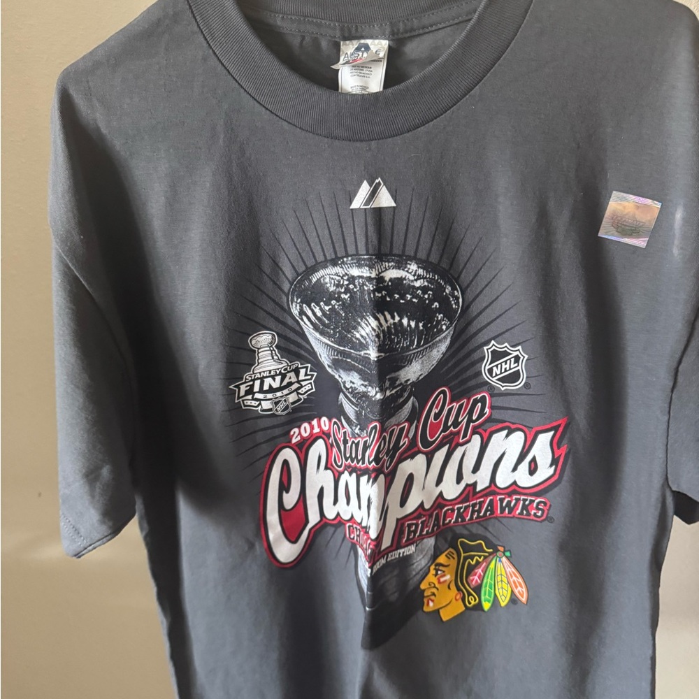 Majestic Gray Stanley Cup Champions T-Shirt